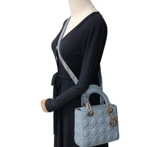 My Lady Dior Lambskin Small Blue GHW