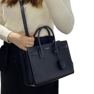 Sac De Jour Baby Pebbled Leather Black SHW