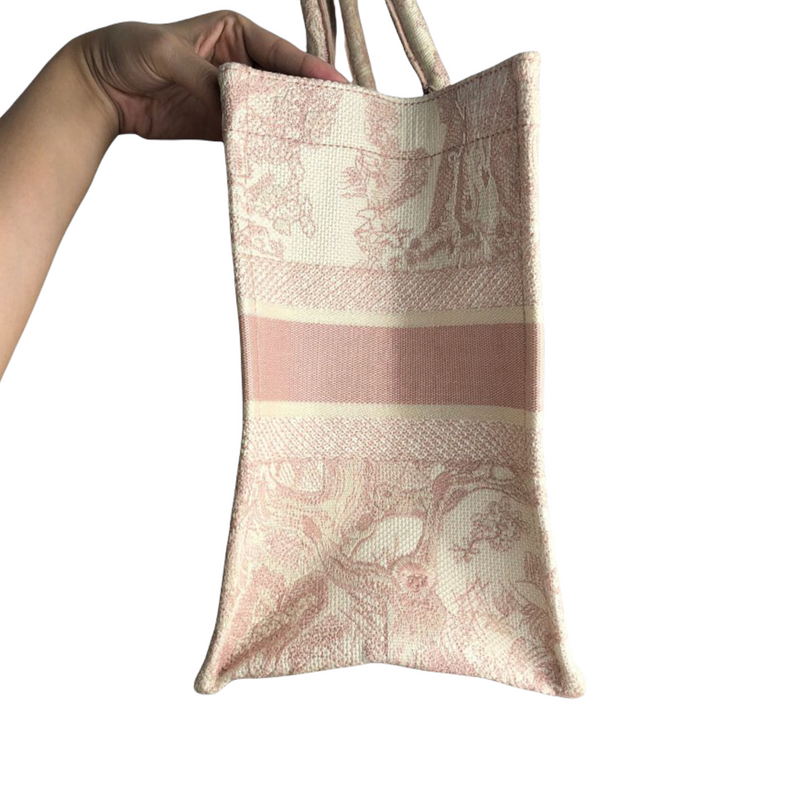 Book Tote Small Canvas Pink