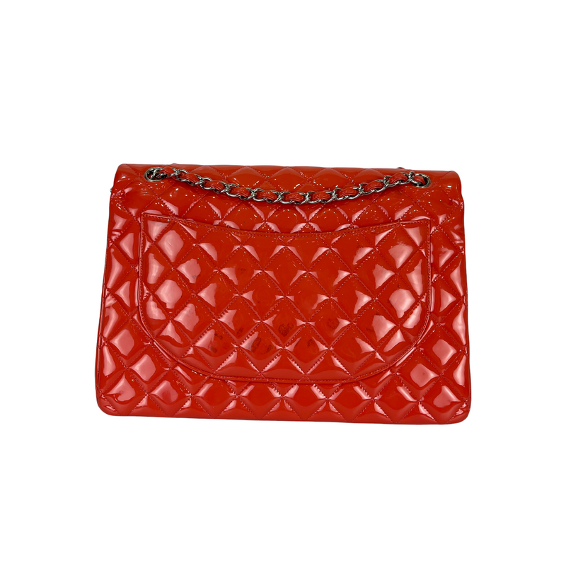Double Flap Maxi Patent Coral SHW