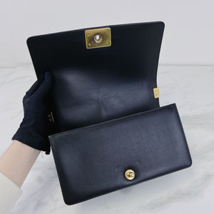 Boy Medium Calfskin Black GHW