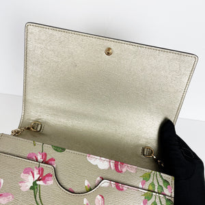 Blooms Wallet Chain Shoulder Bag Gold