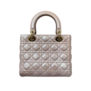 Lady Dior Medium Lambskin Light Pink GHW