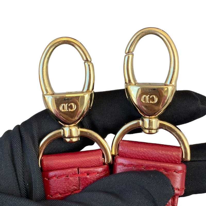 Lady Dior Medium Lambskin Burgundy GHW
