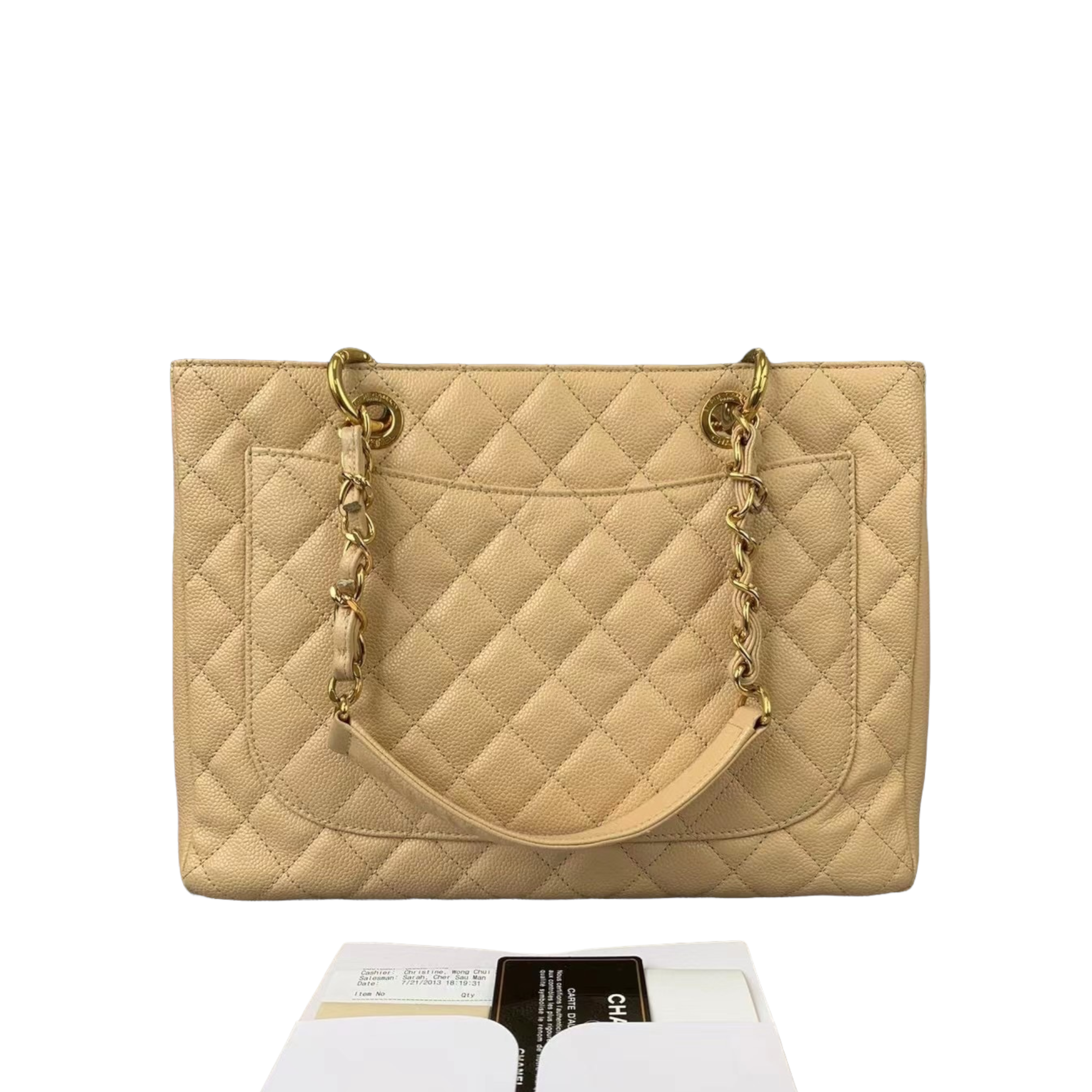 Chanel Beige GST in caviar leather with gold hardware – Bag Religion