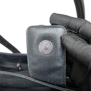 Executive Cerf Tote Grained Black SHW