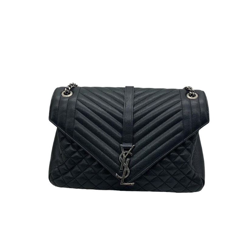 Large Envelope Soft Satchel Black RHW