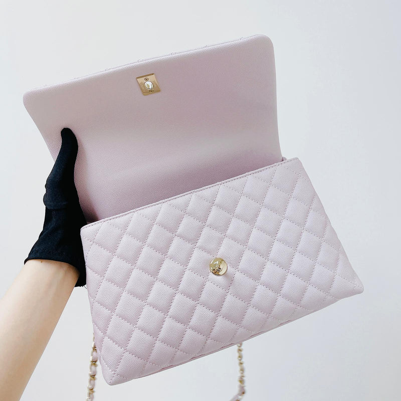 Medium Coco Handle Flap Lilac GHW