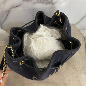 Deauville Denim Bucket Bag Blue