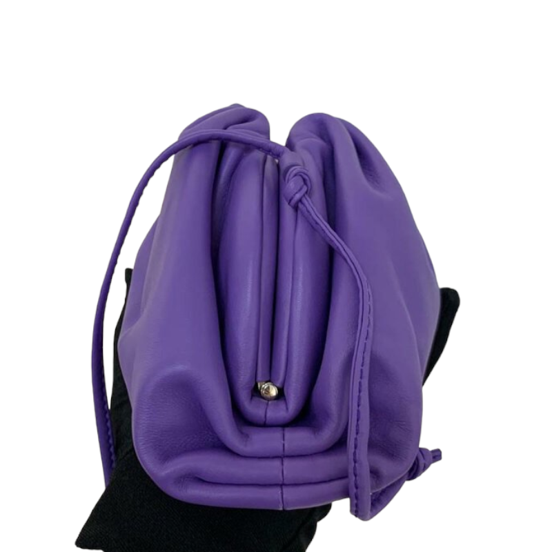 Mini Pouch Leather Purple