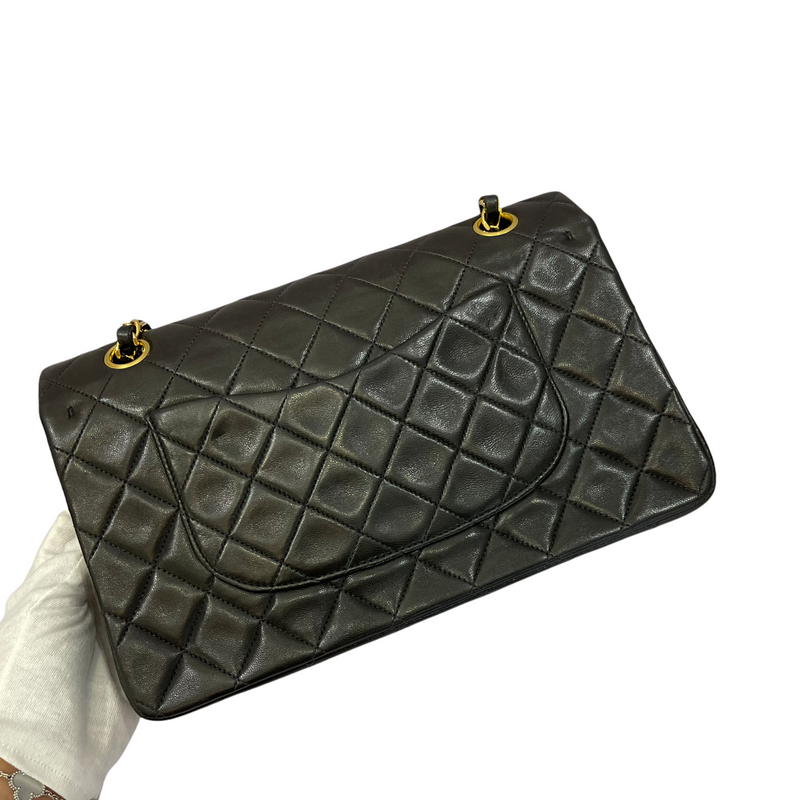 Vintage Classic Flap Medium Lambskin Black GHW