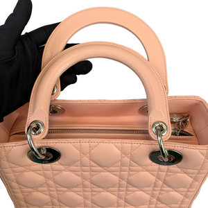 Lambskin Lady Dior Medium Pink SHW