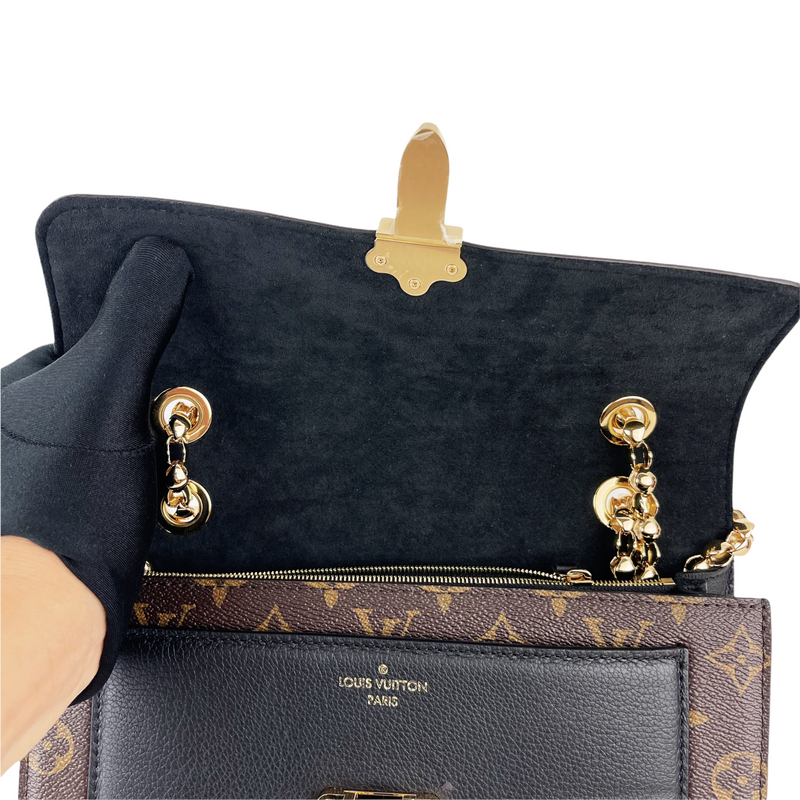 LOUIS VUITTON Monogram Canvas Noir Victoire Shoulder Bag