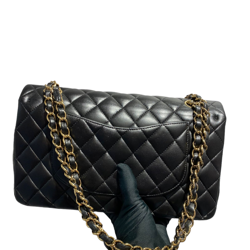 Classic Flap Medium Lambskin Black GHW