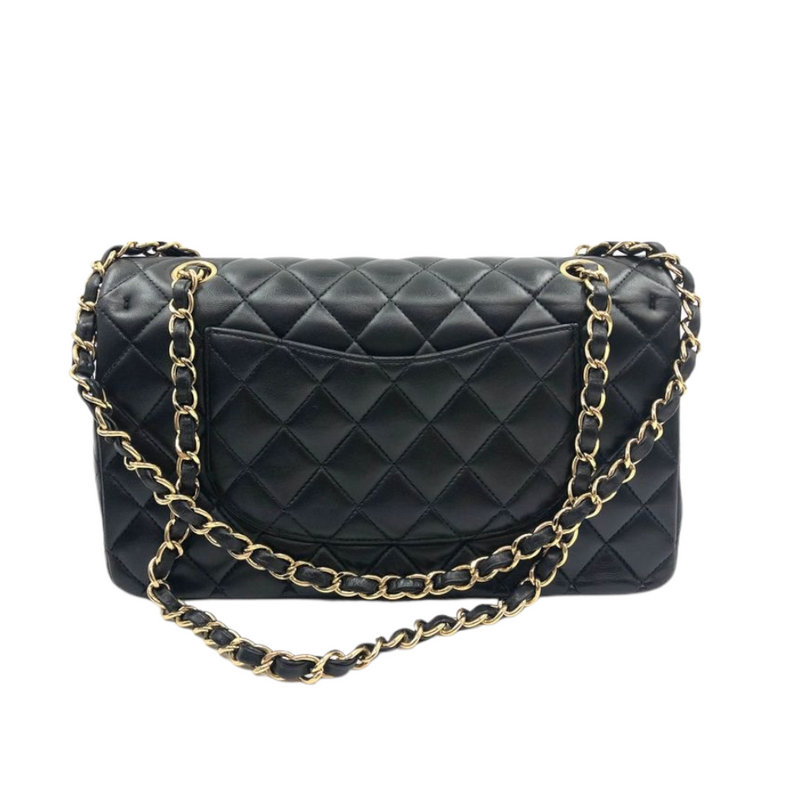 Classic Flap Medium Lambskin Black GHW