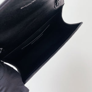 Quilted Envelope Medium Grained Leather Black BHW