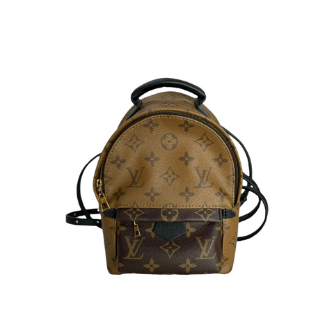 loui vuitton mini backpack Louis Monogram Palm Springs 1940466 FASHIONPHILE Front pocket with a zipper Louis Vuitton Backpack Palm Springs