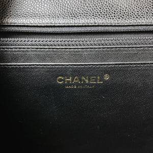 Single Flap Classic Jumbo Caviar Black LGHW