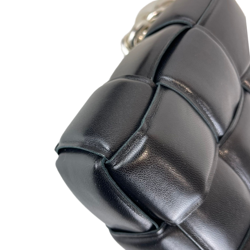 Chain Cassette Bag Leather Black SHW