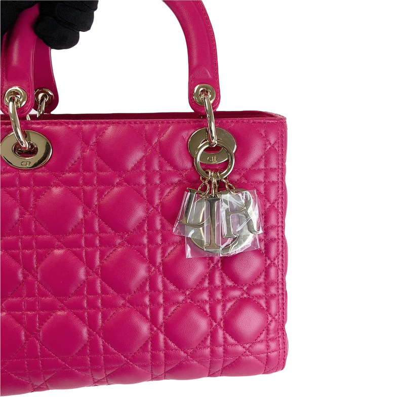 Lady Dior Medium Pink SHW