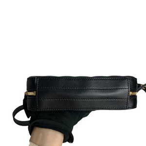 Vicky Quilted Belt Bag Black GHW