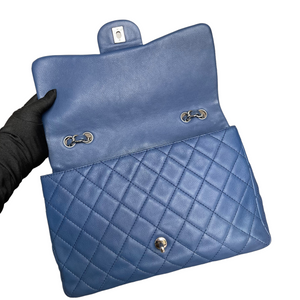 Single Flap Jumbo Washed Caviar Blue SHW