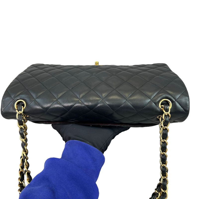 Double Flap Maxi Lambskin Black GHW