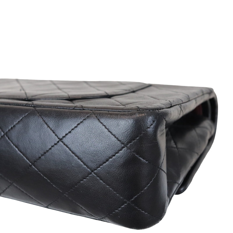 Classic Double Flap Medium Vintage Black GHW