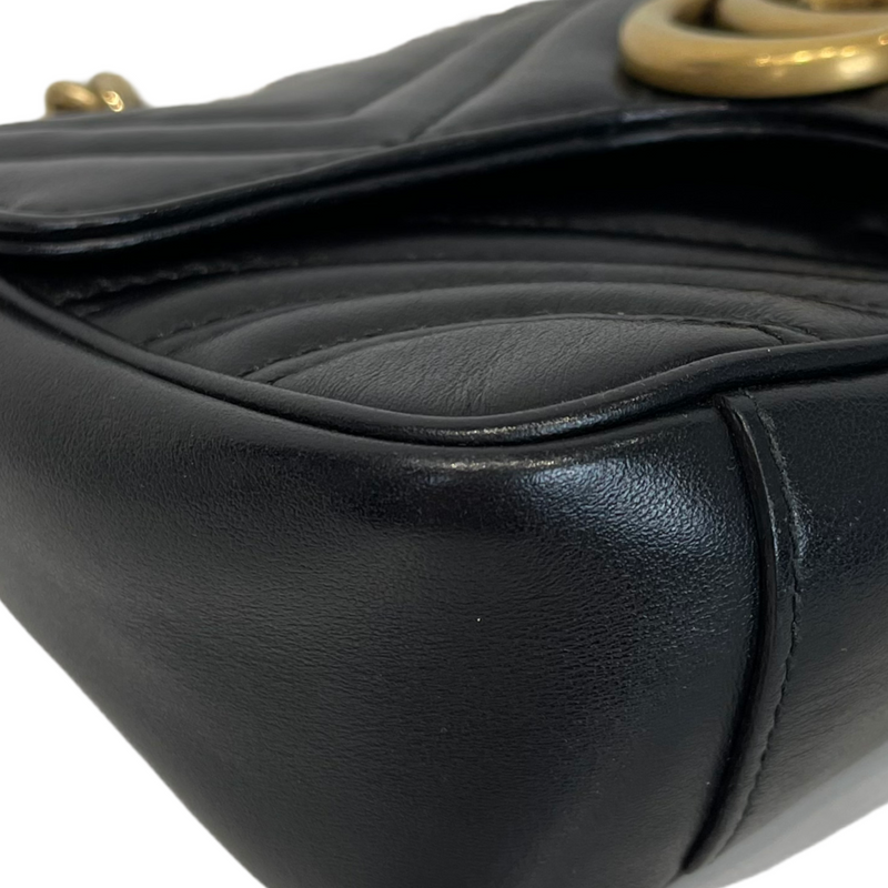 GG Marmont Mini Matelassé Black