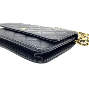 WOC Quilted Caviar Black GHW