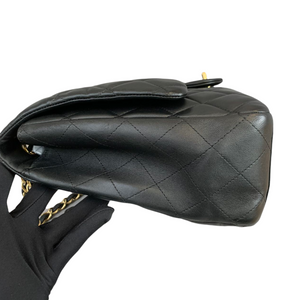 Classic Single Flap Maxi Lambskin Black GHW