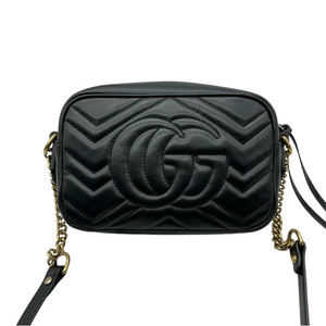 GG Marmont Mini Camera Black GHW