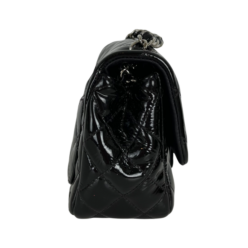 Classic Patent Mini Square Black SHW