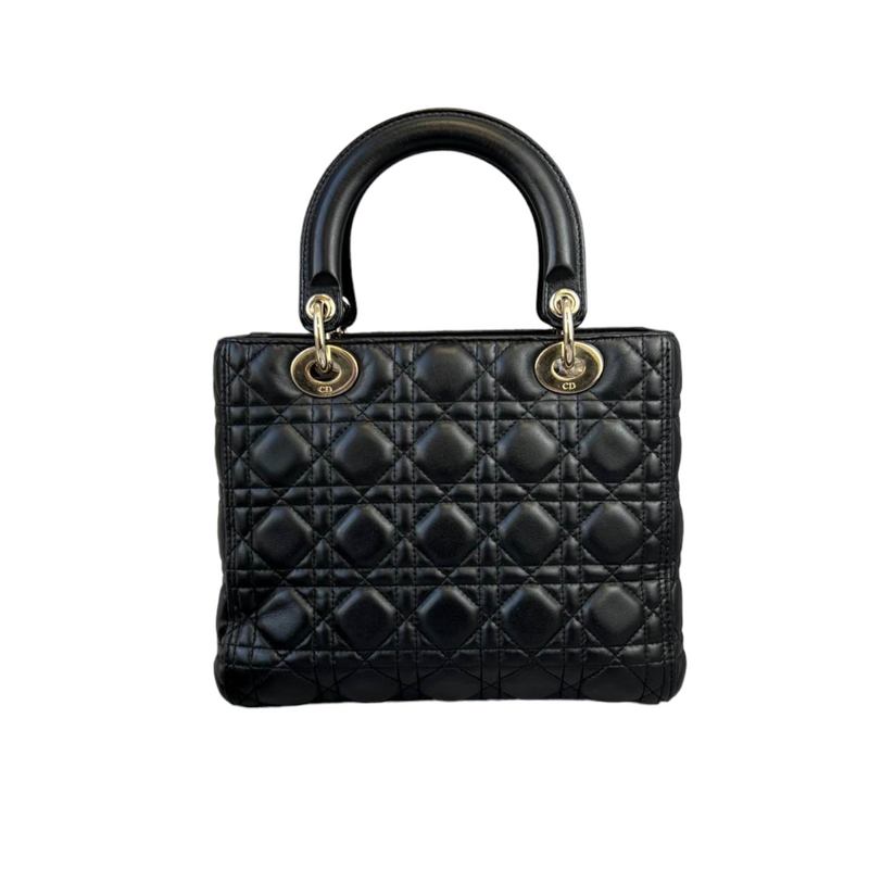 Lady Dior Medium Black GHW