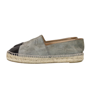 Espadrilles Green Black Toe Cap 37