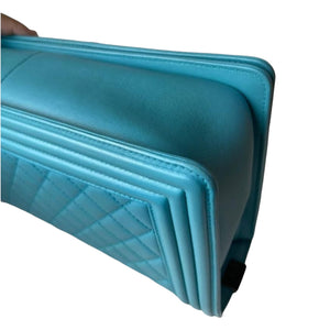New Medium Boy Leather Blue RHW