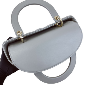 Lady Dior Medium Grey Enamel LGHW