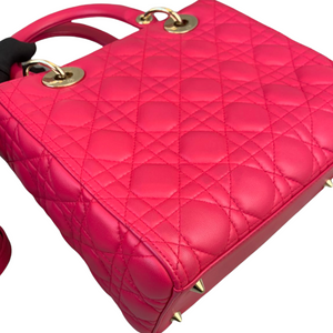 Lady Dior Lambskin Medium Pink GHW