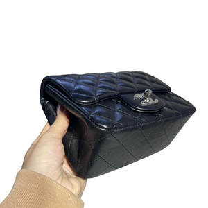 Classic Flap Square Mini Lambskin Black SHW