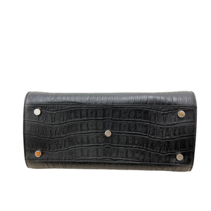 Small Sac De Jour Embossed Black SHW