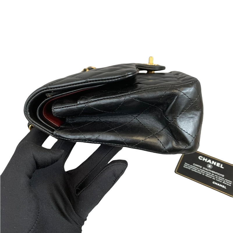 Classic Flap Black Medium Lambskin GHW