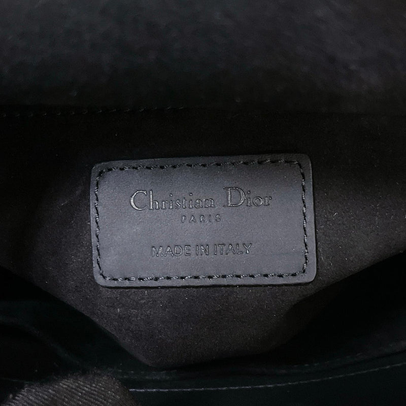 Lady Dior Lambskin Ultramatte Medium Black BHW