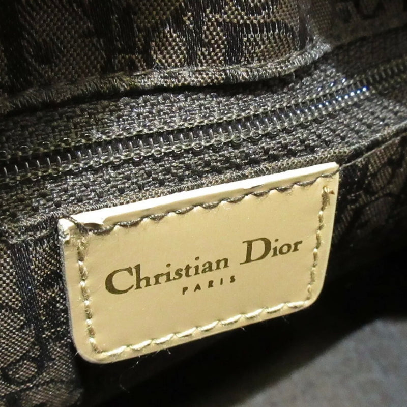 Lady Dior Medium Patent Beige GHW