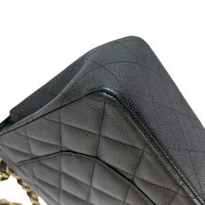 Jumbo Classic Double Flap Caviar Black GHW