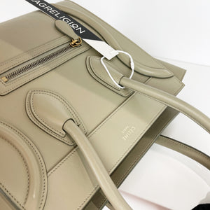 Micro Luggage Smooth Calfskin Beige