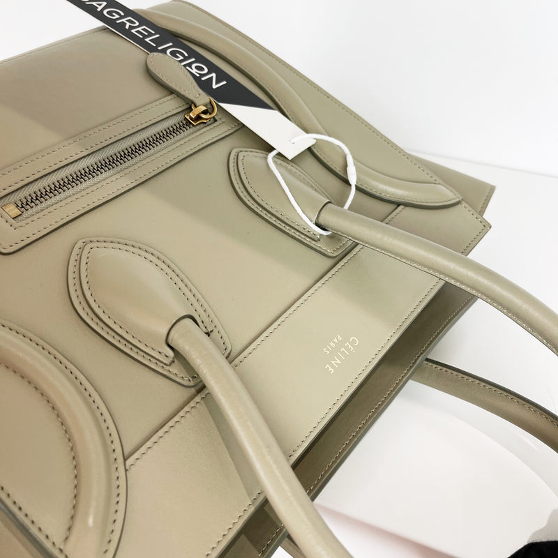Micro Luggage Smooth Calfskin Beige