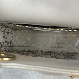 Mini Lady Dior Pearl Grey GHW