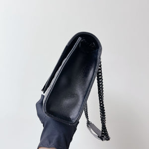 Quilted Envelope Medium Grained Leather Black BHW