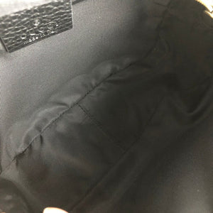 Soho small leather disco bag in black