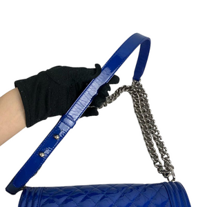 Old Medium Boy Patent Blue SHW